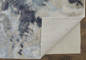 HomeRoots 4' Stylish Ivory, Black & Gray Abstract Area Rug – Durable, Stain-Resistant Design for Modern Homes 4' X 6' 512861