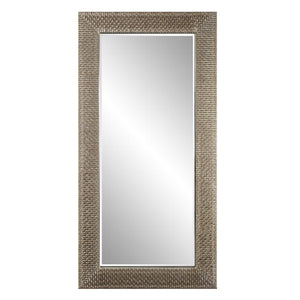 Howard Elliott Bergman Mirror - Oversized Round Frame With Textured Ribbed Design For A Stunning Home Accent Gold Glass,Pu 51288-howard-elliott