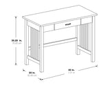 OSP Home Furnishings Sierra Writing Desk Ash Finish