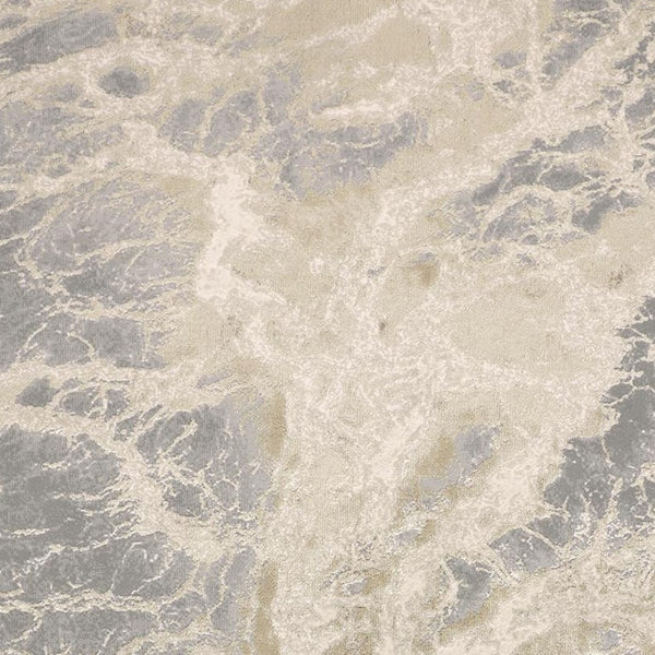 HomeRoots 4' Elegant Ivory Tan and Gray Abstract Area Rug - Soft, Durable Design for Modern Spaces and Style 7' X 10' 512910