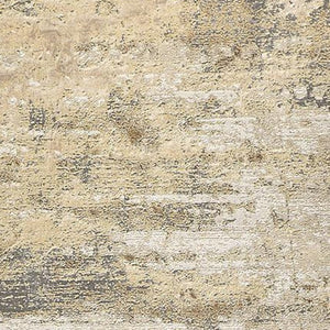 HomeRoots 4' Modern Abstract Area Rug in Ivory, Gold & Gray - Stylish, Durable Design for Any Room Decor 8' Runner 512924