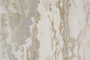 HomeRoots 4' Brown and Ivory Abstract Area Rug - Modern Comfort for Living Rooms, Bedrooms, and Entryways 9' X 12' 512932