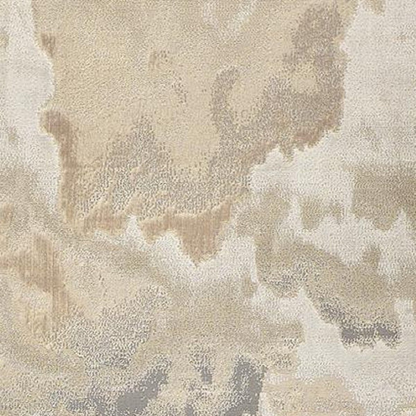 HomeRoots 4' Brown and Ivory Abstract Area Rug - Modern Comfort for Living Rooms, Bedrooms, and Entryways 8' Runner 512934