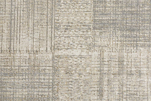 HomeRoots 4' Gray and Ivory Abstract Area Rug - Non-Skid Backing for Stability in Modern Living Spaces 9' X 12' 512960