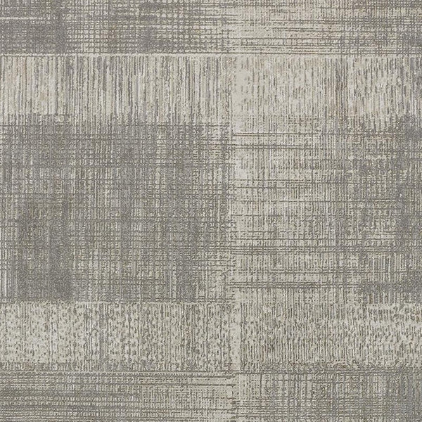 HomeRoots 4' Gray and Ivory Abstract Area Rug - Non-Skid Backing for Stability in Modern Living Spaces 13' X 20' 512966