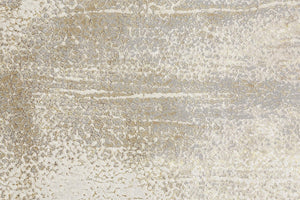 HomeRoots 4' Contemporary Gold Gray Ivory Abstract Area Rug for Modern Living Spaces - Durable & Stylish Design 12' X 18' 512993
