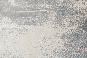 HomeRoots 4' Contemporary Abstract Area Rug in Ivory, Gray, and Blue – Elevate Your Living Space Elegantly 4' X 6' 512995
