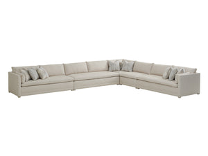 Lexington Barclay Butera Colony Sectional Sofa By Barclay Butera - Elegant Custom Upholstery With Luxurious Textiles And Design   5129-50s-41