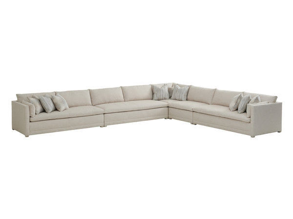 Lexington Barclay Butera Colony Sectional Sofa By Barclay Butera - Elegant Custom Upholstery With Luxurious Textiles And Design   5129-50s-41