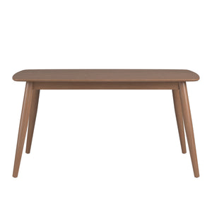 Homelegance Arne 60 Inch Rectangular Dining Table with Mid-century Tapered Legs and Natural Grain Dark Walnut 512N-60(3A)
