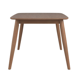 Arne 66 Inch Rectangular Mid-century Dining Table with Veneer Top and Tapered Legs