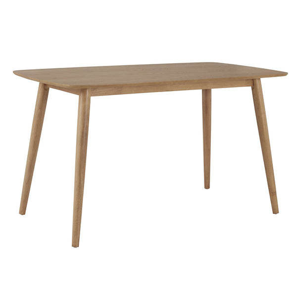 Arne Rubberwood Counter Table Mid-century Tapered Legs Natural Veneer
