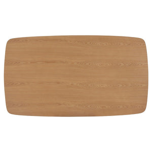 Arne Rubberwood Counter Table Mid-century Tapered Legs Natural Veneer