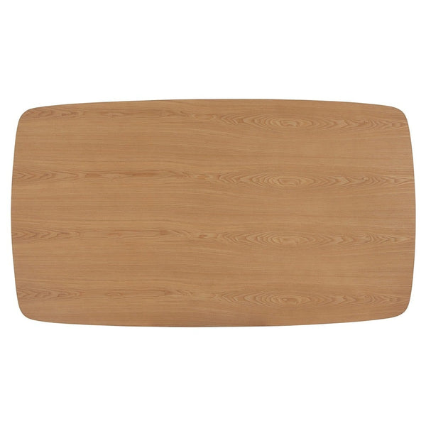 Arne Rubberwood Counter Table Mid-century Tapered Legs Natural Veneer