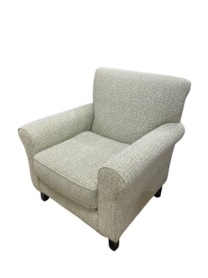 Fusion Celadon Vernon Sage Accent Chair - Unique Design With Sloped Arms, Durable Fabric & Coffee Finish Legs Green Ws,100% Polypropylene 512 Nestle Sage Accent Chair
