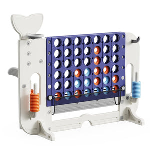 English Elm 4-to-score Giant Backyard Game Set with 4 Activities Height Adjustable Family Fun White+Purple W2700P357855