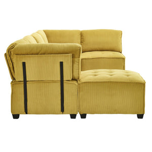 English Elm United We Win U-Shaped Modular Sectional Sofa With Reversible Chaise - Plush Comfort & Style! W1568S00153-GIGA