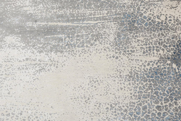 HomeRoots 4' Contemporary Abstract Area Rug in Ivory, Gray, and Blue – Elevate Your Living Space Elegantly 12' X 15' 513002