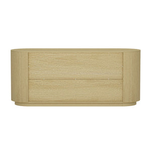 English Elm Dresser Six Drawer Oak Grain Wide Low Profile Minimalist Bedroom Storage Cabinet B365S00145