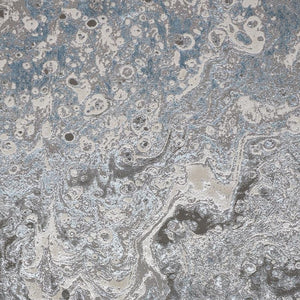 HomeRoots 4' Blue and Gray Abstract Power Loom Area Rug – Modern Design for Stylish, Durable Home Décor 8' X 10' 513028