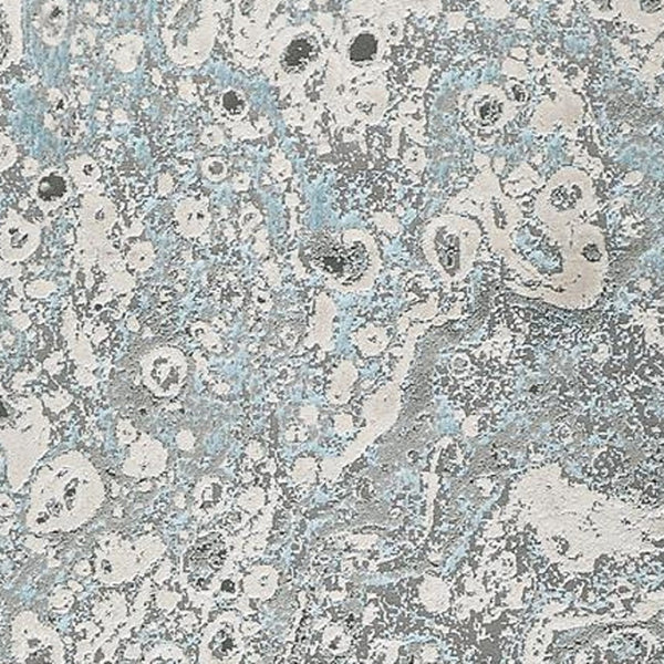 HomeRoots 4' Blue and Gray Abstract Power Loom Area Rug – Modern Design for Stylish, Durable Home Décor 8' Runner 513033