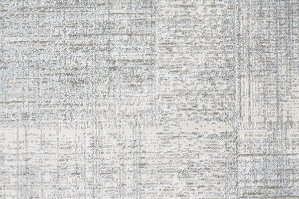HomeRoots 4' Blue and Gray Abstract Area Rug - Modern Design for Contemporary Spaces, Durable and Stylish Accent 4' X 6' 513045