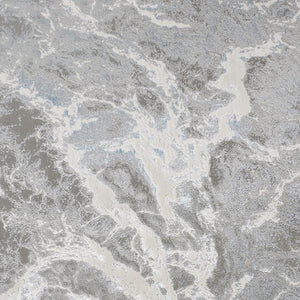 HomeRoots 4' Gray and Ivory Abstract Power Loom Area Rug - Modern Design for High-Traffic Spaces and Easy Care 13' X 20' 513085