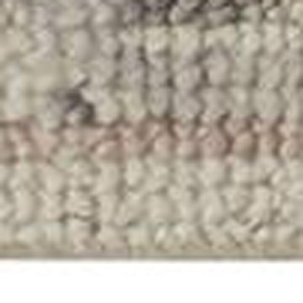 Homeroots 10' X 13' Ivory Gray And Blue Wool Floral Hand Knotted Stain Resistant Area Rug  Wool 513098