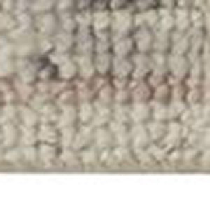 Homeroots 2' X 3' Gray And Ivory Wool Floral Hand Knotted Area Rug  Wool 513101