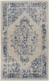 Area Rugs - Elegant Floral Power Loom Distressed Design for Stylish Living Spaces