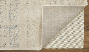 Homeroots 8' X 10' Ivory And Gray Abstract Power Loom Distressed Area Rug  Polypropylene 513331