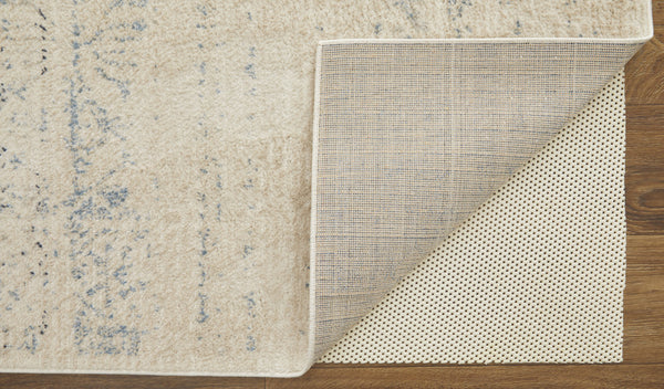 Homeroots 8' X 10' Ivory And Gray Abstract Power Loom Distressed Area Rug  Polypropylene 513331