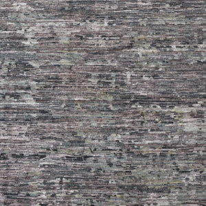 HomeRoots 4' Hand-Knotted Wool Area Rug in Blue and Gray Abstract Design for Modern Home Elegance 9' X 12' 513352
