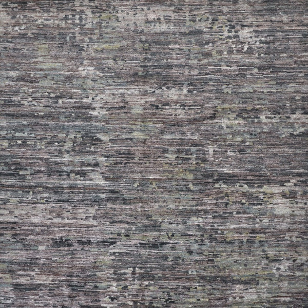 HomeRoots 4' Hand-Knotted Wool Area Rug in Blue and Gray Abstract Design for Modern Home Elegance 9' X 12' 513352