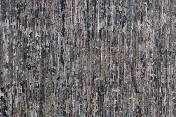 HomeRoots 4' Hand-Knotted Wool Area Rug in Blue and Gray Abstract Design for Modern Home Elegance 10' X 13' 513353