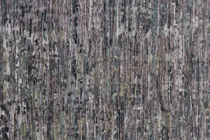 HomeRoots 4' Hand-Knotted Wool Area Rug in Blue and Gray Abstract Design for Modern Home Elegance 8' Runner 513354