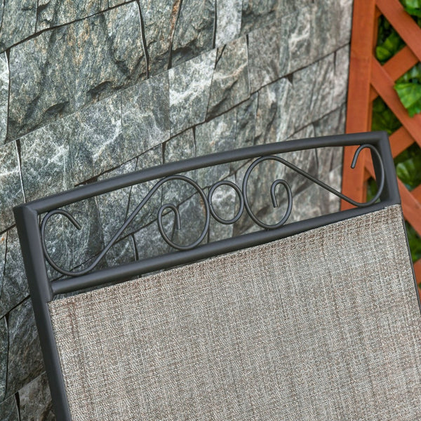 English Elm Outsunny Outdoor Glider Chairs With Center Table - 2-Seat Rocking Swing For Comfortable Relaxation W2225P174324-GIGA