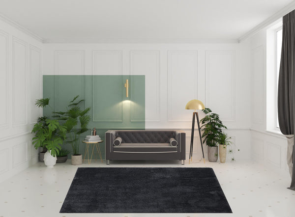 Homeroots 8' X 10' Black Shag Power Loom Area Rug Black Polyester 513423