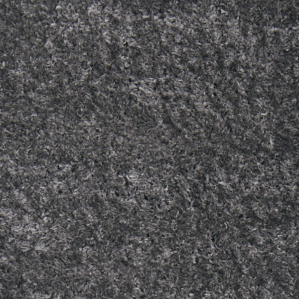 Homeroots 8' Gray Shag Power Loom Runner Rug Gray Polypropylene,Polyester 513432