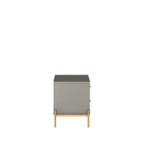 Jasper Nightstand in Grey Gloss 51352 Manhattan Comfort