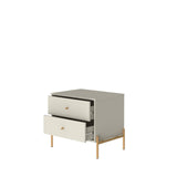 Jasper Nightstand in Off White Matte 51353 Manhattan Comfort