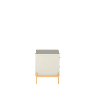 Jasper Nightstand in Off White Matte 51353 Manhattan Comfort
