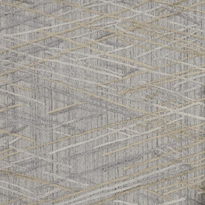 HomeRoots 4' Elevate Your Space with a Hand-Woven Gray and Ivory Abstract Area Rug for Modern Decor Comfort 4' X 6' 513535