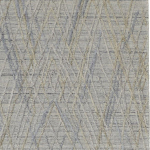 HomeRoots 4' Elevate Your Space with a Hand-Woven Gray and Ivory Abstract Area Rug for Modern Decor Comfort 8' Runner 513541