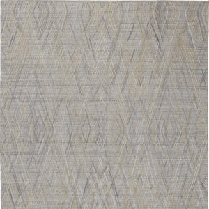 HomeRoots 4' Elevate Your Space with a Hand-Woven Gray and Ivory Abstract Area Rug for Modern Decor Comfort 2' X 3' 513543