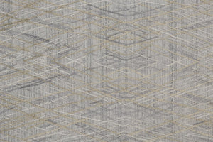 HomeRoots 4' Elevate Your Space with a Hand-Woven Gray and Ivory Abstract Area Rug for Modern Decor Comfort 2' X 3' 513543