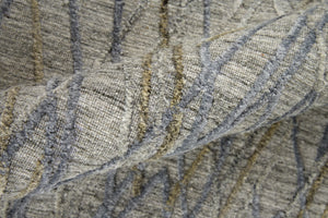 HomeRoots 4' Elevate Your Space with a Hand-Woven Gray and Ivory Abstract Area Rug for Modern Decor Comfort 4' X 6' 513544