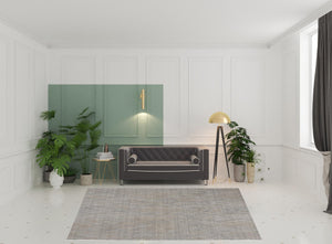 HomeRoots 4' Elevate Your Space with a Hand-Woven Gray and Ivory Abstract Area Rug for Modern Decor Comfort 8' X 10' 513546
