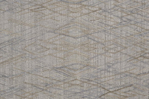 HomeRoots 4' Elevate Your Space with a Hand-Woven Gray and Ivory Abstract Area Rug for Modern Decor Comfort 10' Runner 513549
