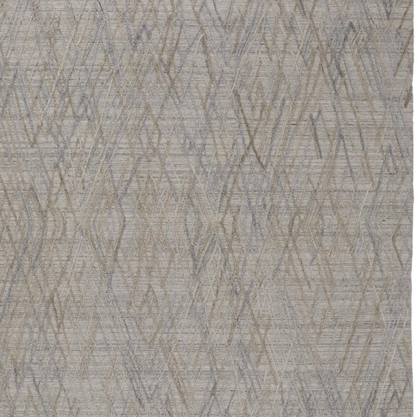 HomeRoots 4' Elevate Your Space with a Hand-Woven Gray and Ivory Abstract Area Rug for Modern Decor Comfort 12' X 15' 513551